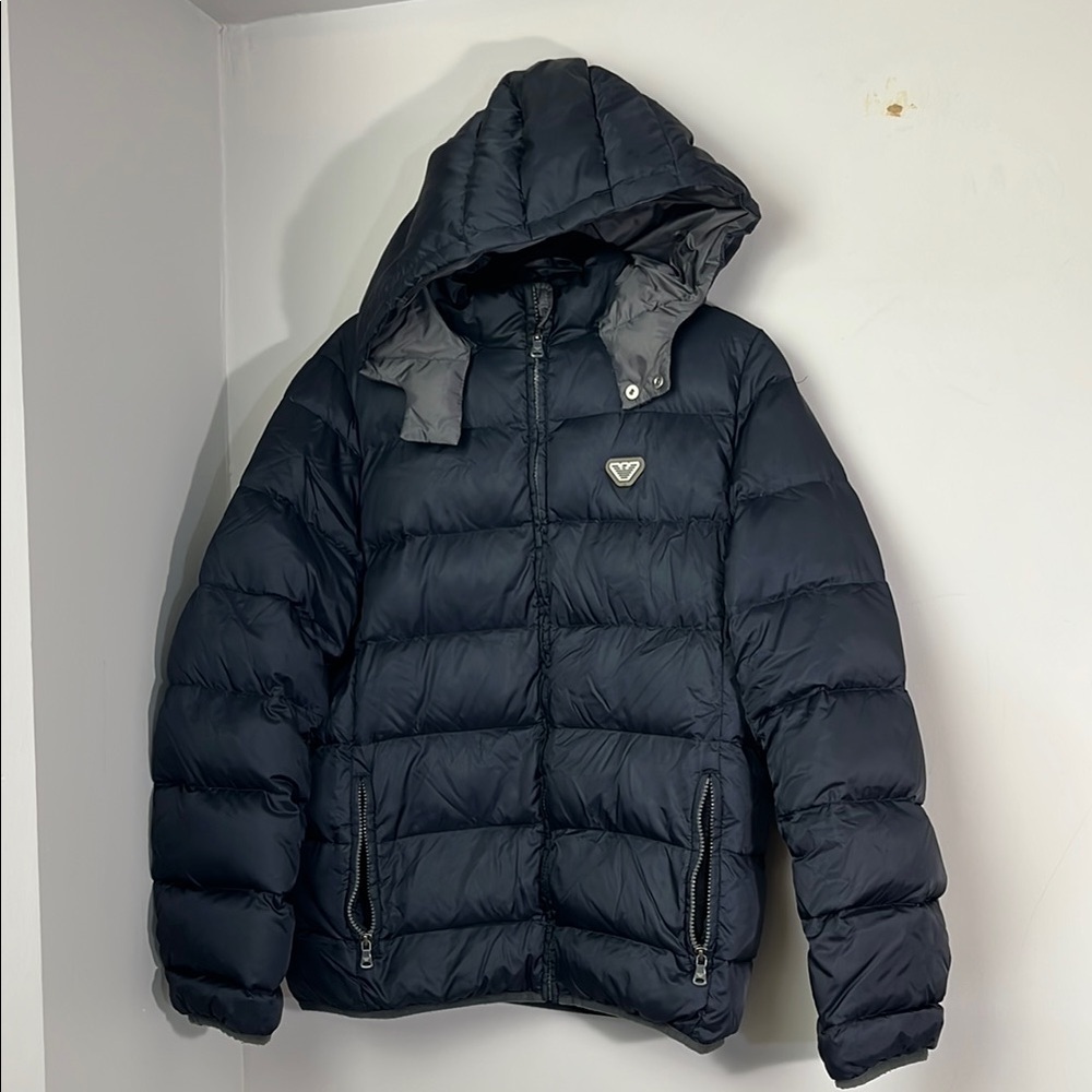 Armani junior puffer coat